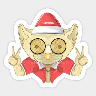 santa pine marten Sticker